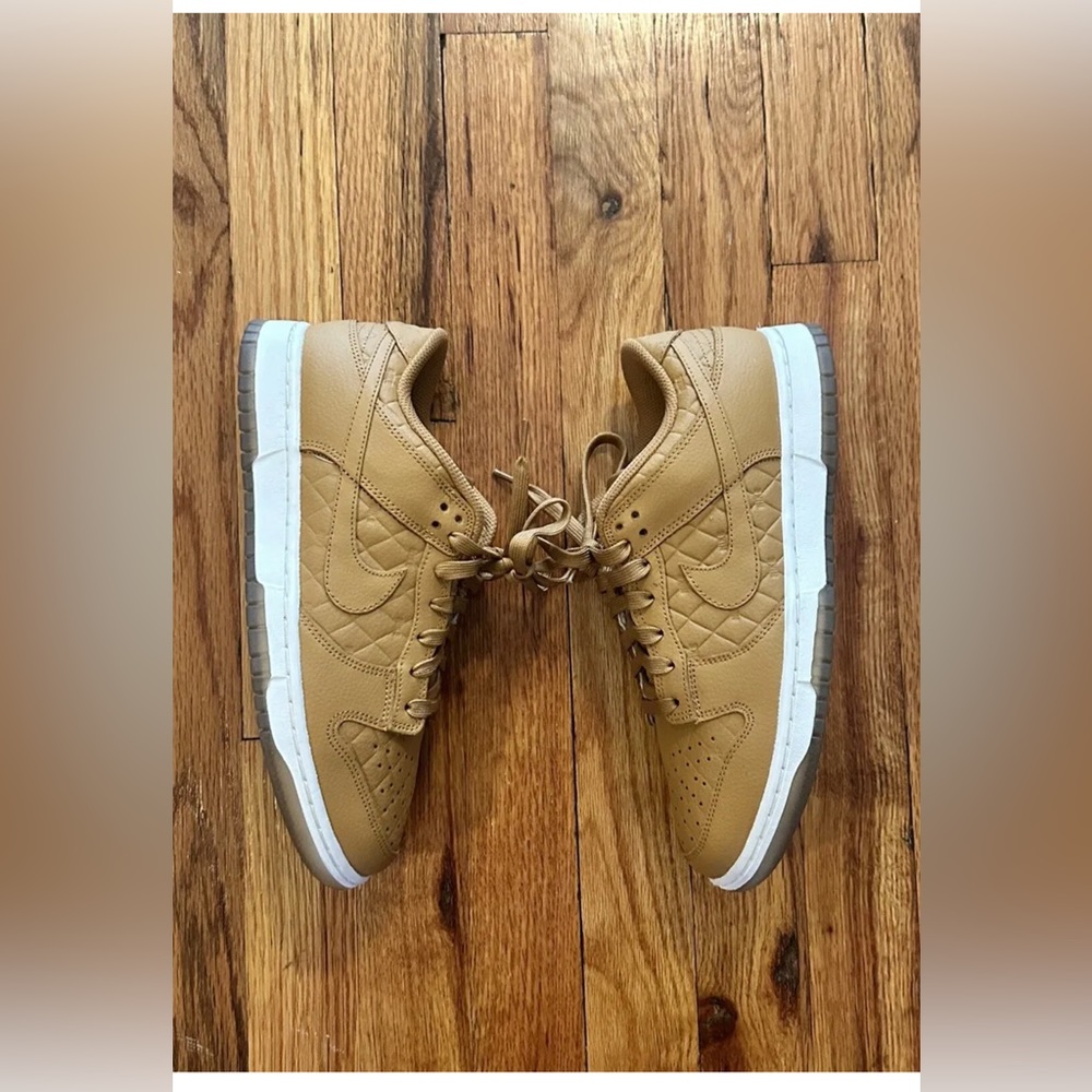 Nike Dunk Low Quilted Wheat Brown New Retro Sneakers DX3374-700 Womens Size 9